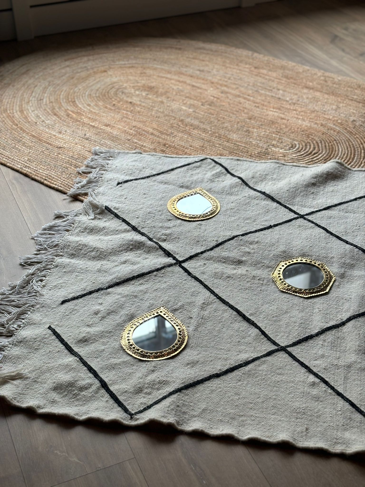 Spiegeltjes goudkleurig